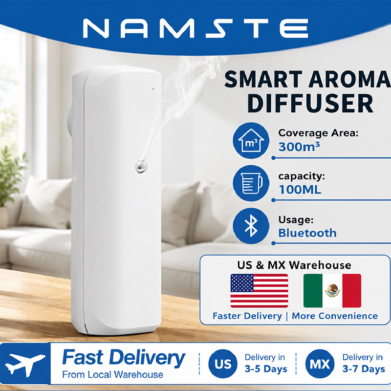 Home Fragrance Oud - NAMSTE Aromatyczny Dyfuzor Olejków Eterycznych Bluetooth,