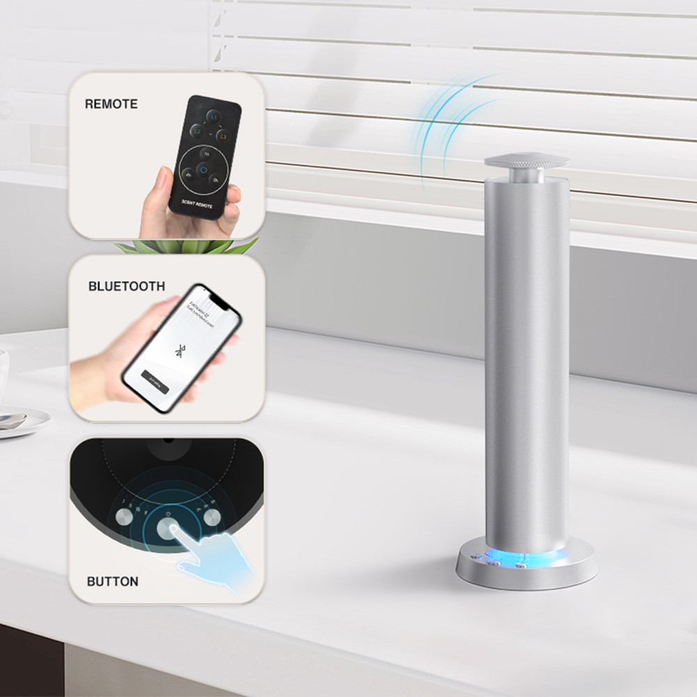 Home Fragrance Oud - Domowy dyfuzor zapachowy Bluetooth, metalowy, na