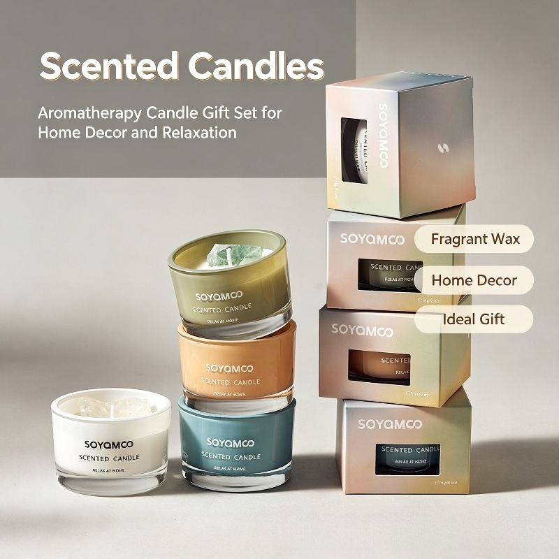 Home Fragrance Non Toxic - 1 szt. Kryształowa Świeca Zapachowa Długotrwały